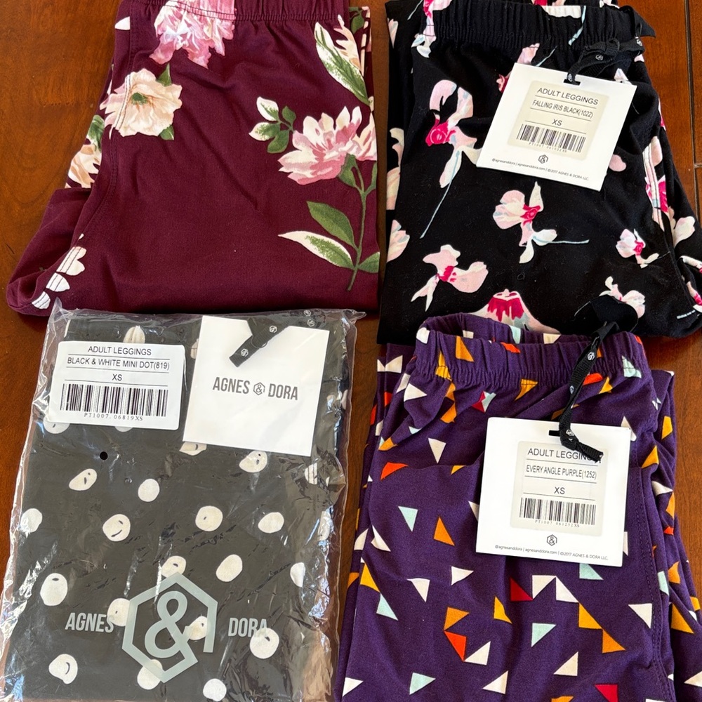 Agnes & Dora Legging Bundle - Floral and‎ Polka Dot. NWT